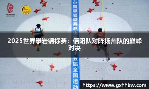 2025世界攀岩锦标赛：信阳队对阵扬州队的巅峰对决